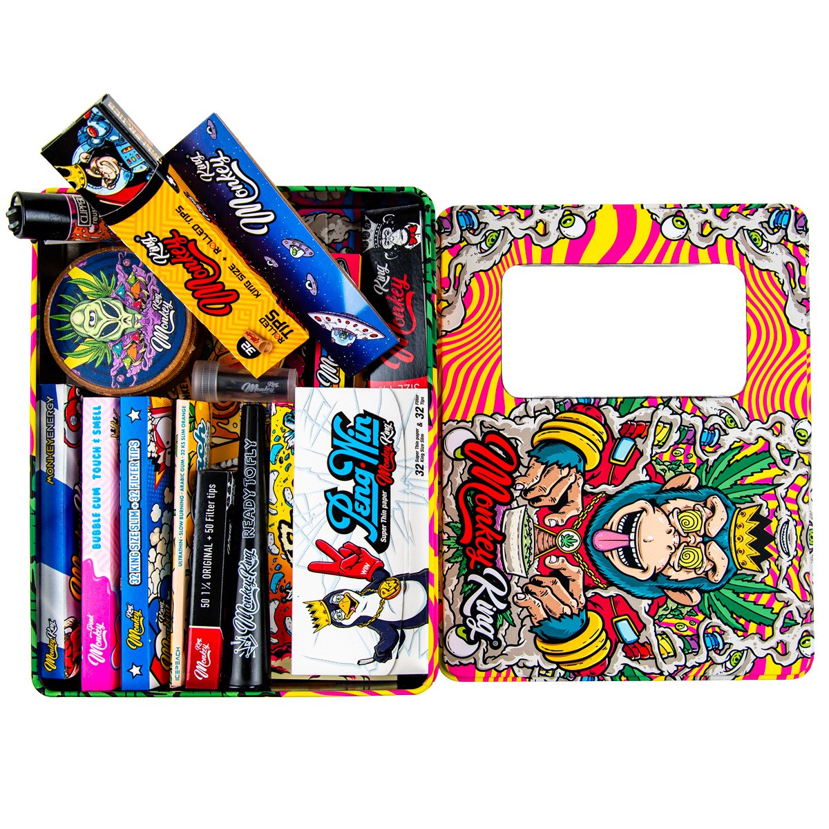 Monkey King Smoking Gift Set - Psychedelic (Single Piece)