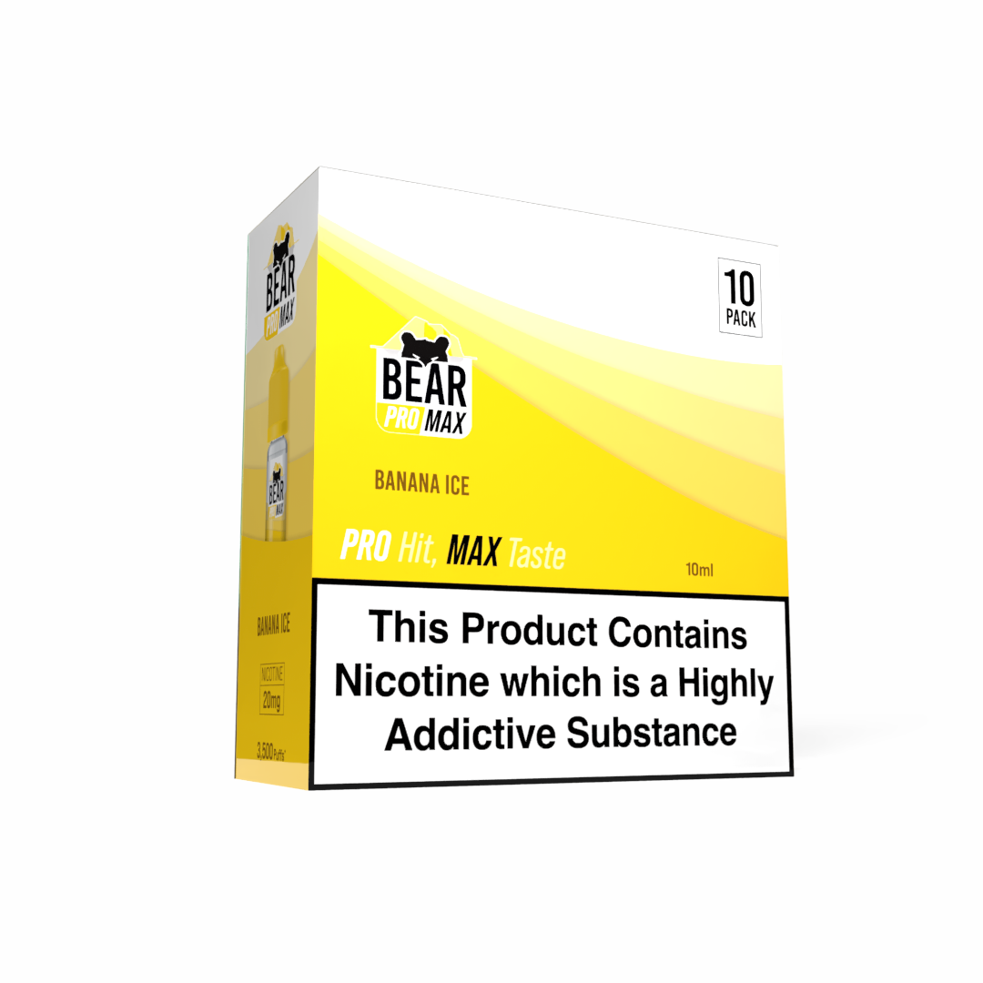 BEAR Pro MAX Salts: Banana Ice - 10mg (10 Pack)