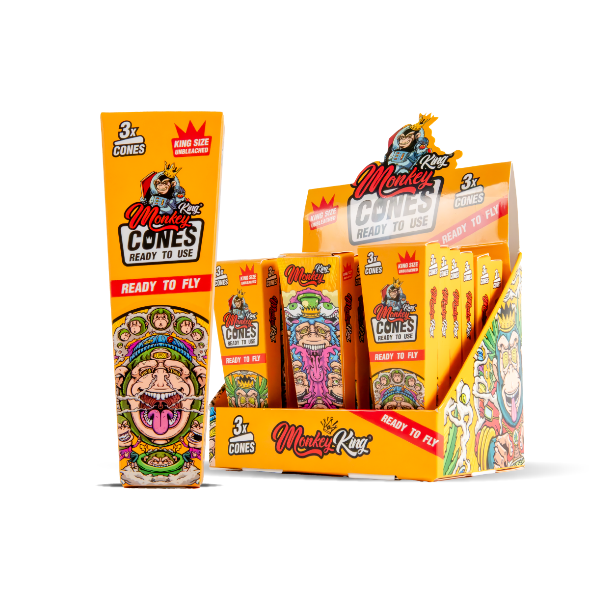 Monkey King Pre Rolled Cones Unbleached Default Title