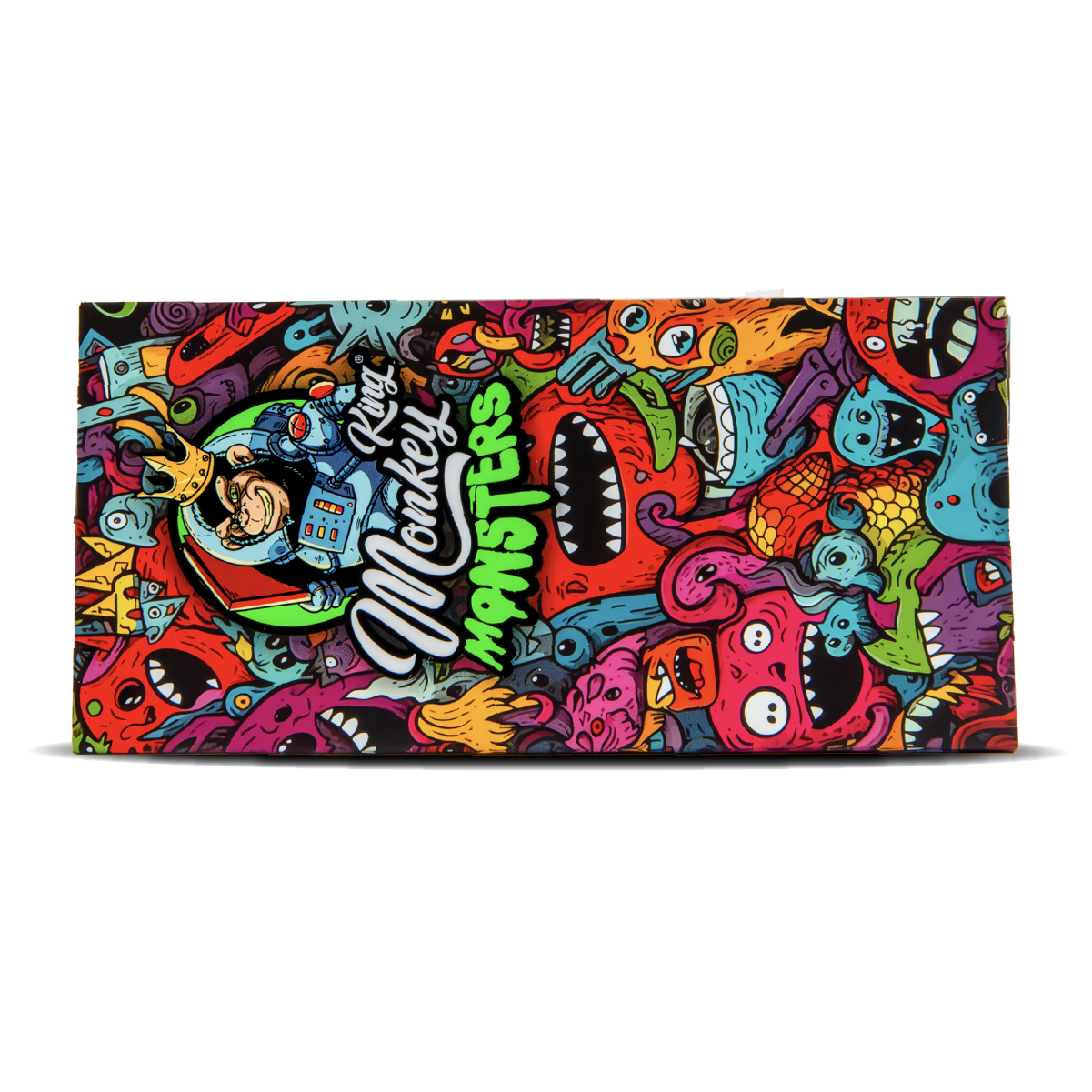 Monkey King Rolling Papers + Tips: Magnetic Lock Monsters Edition (24 Pack)