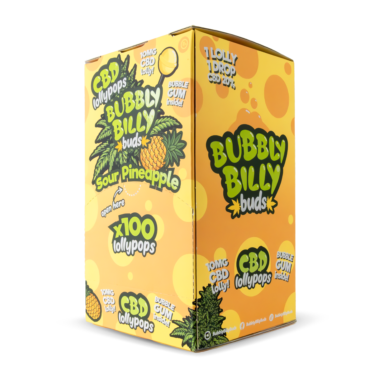 Bubbly Billy Buds Cbd Lollipops Sour Pineapple Default Title