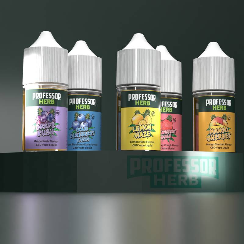 Professor Herb Strawberry Cough V2 1000MG CBD E-liquid 30ML (10 x 30ML)