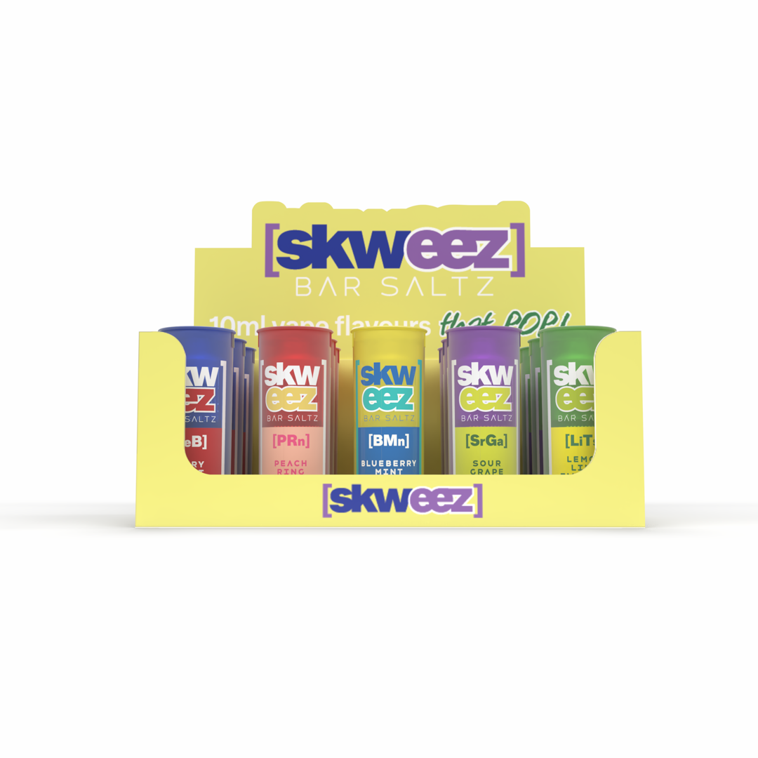 Skweez 5 Flavour Display Stands Yellow Default Title