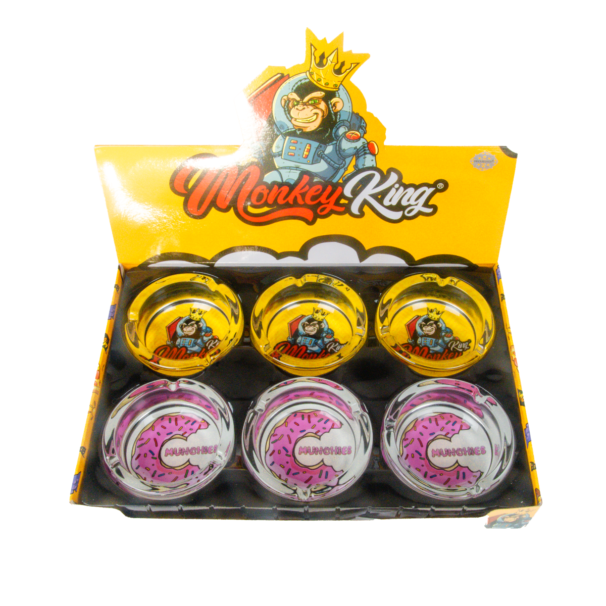 Monkey King 'Unbreakable' Glass Ashtray Default Title