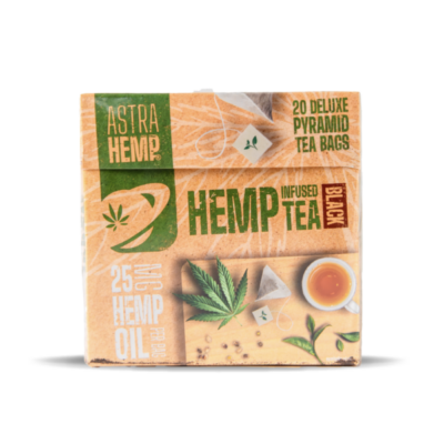 Astra Hemp CBD Tea Pyramid Bags: Black Tea - 150mg (10 x 20 Packs)
