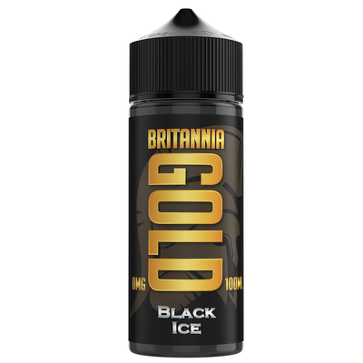 Britannia Gold Shortfill Black Ice 100ml 0mg 40vg - (Pack Of 5)