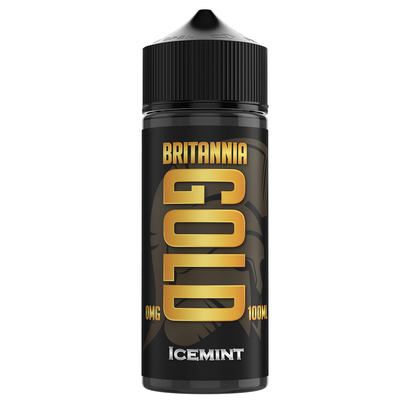 Britannia Gold Shortfill Ice Mint 100ml 0mg 40vg - (Pack Of 5)