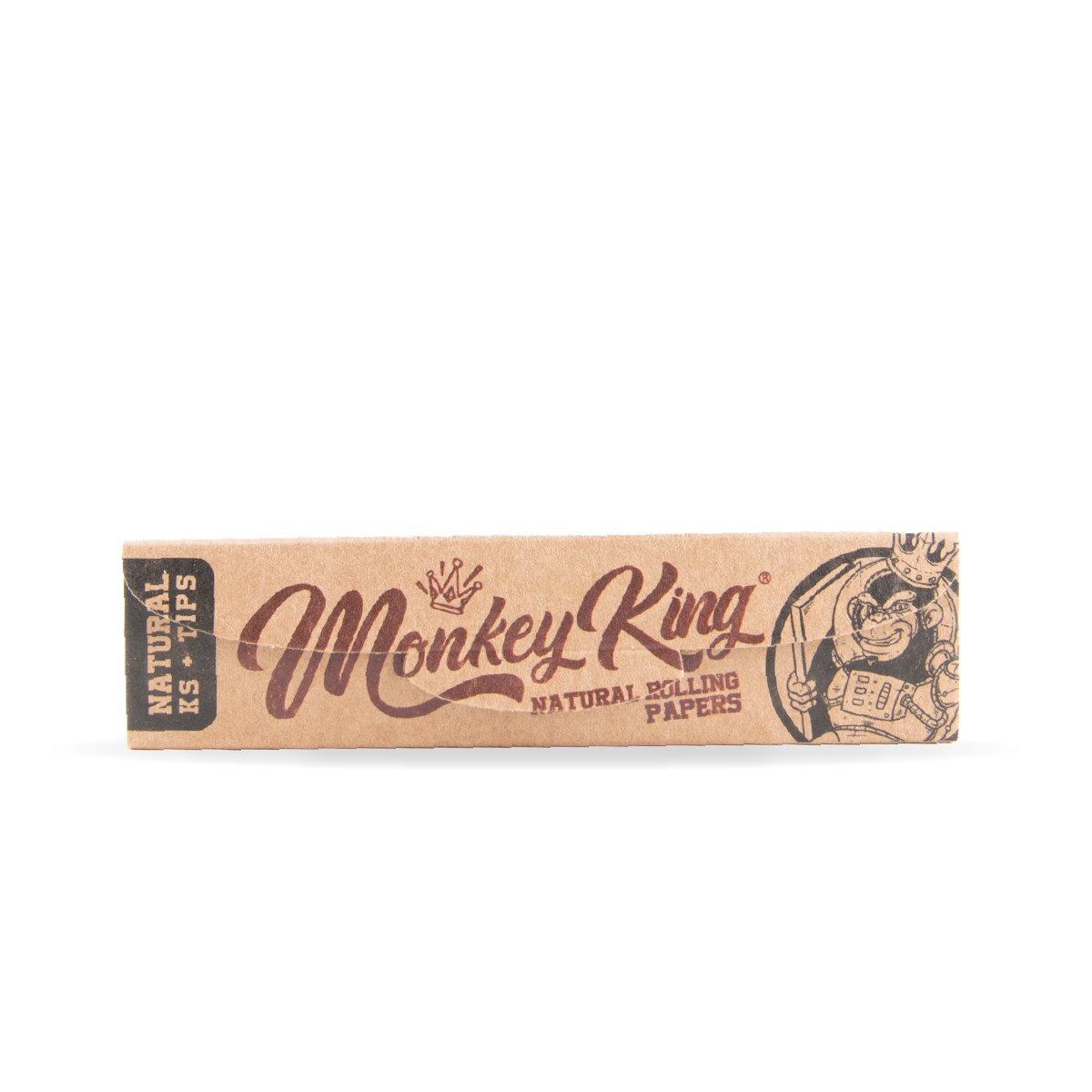 Monkey King Kingsize Papers + Tips: Natural - (24 Pack)