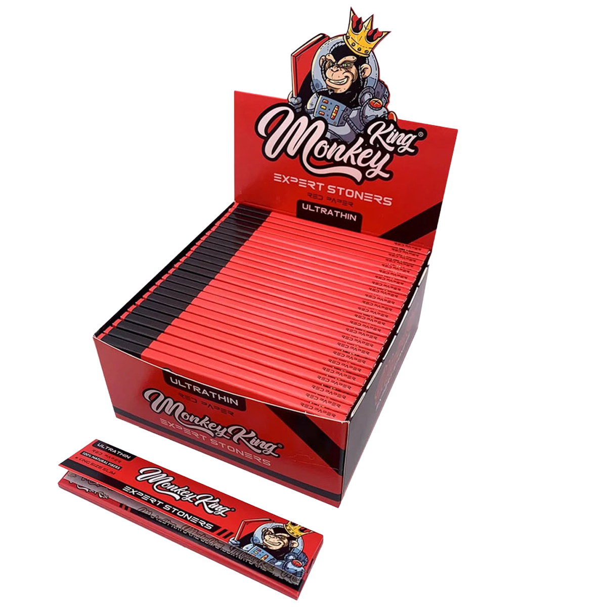 Expert Stoners Extreme-Thin Rolling Papers: Red (50 Pack)