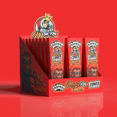Monkey King: King Size Flavour Burst Cones (480pcs Carton) - Cherry