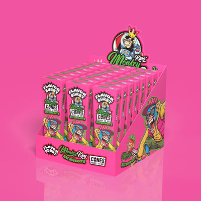 Monkey King: King Size Flavour Burst Cones (480pcs Carton) - Strawberry