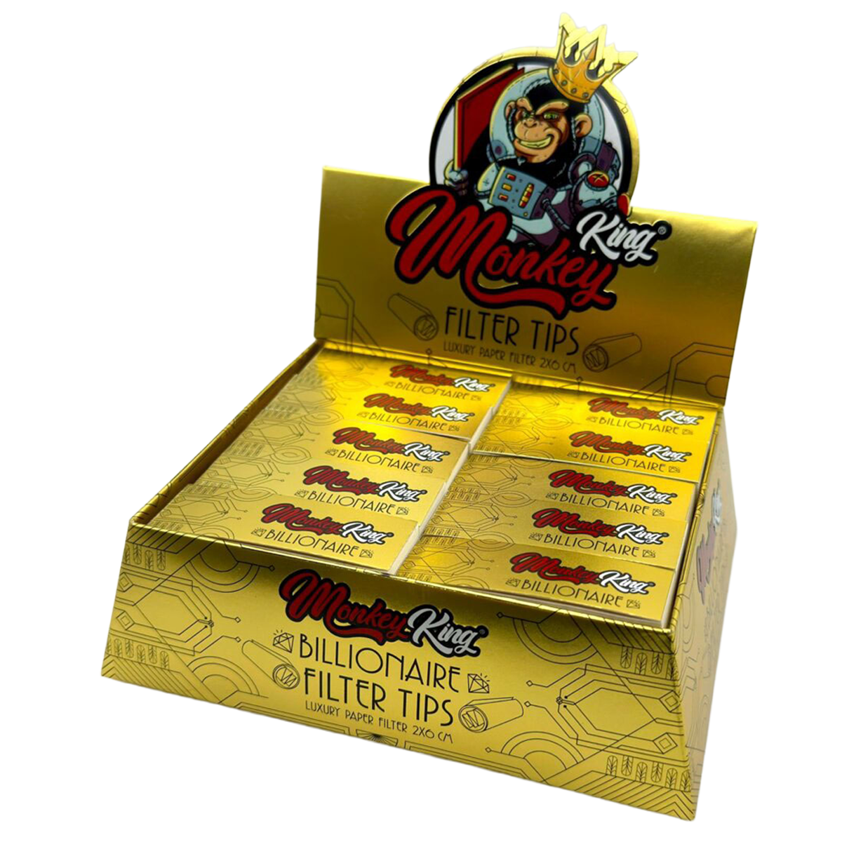 Monkey King Billionaire Filter Tips - (50 Pack)
