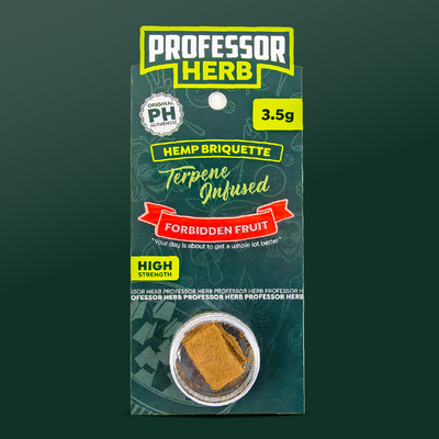 Professor Herb Hemp Briquette Hash (3.5g) x5 Pouches - Forbidden Fruit