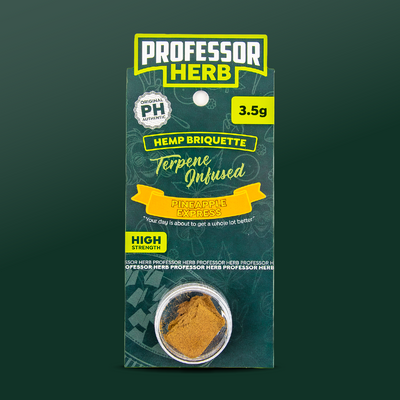 Professor Herb Hemp Briquette Hash (3.5g) x5 Pouches - Pineapple Express
