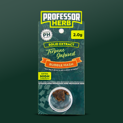 Professor Herb Hemp Briquette Hash (3.5g) x5 Pouches - Bubba Gum OG