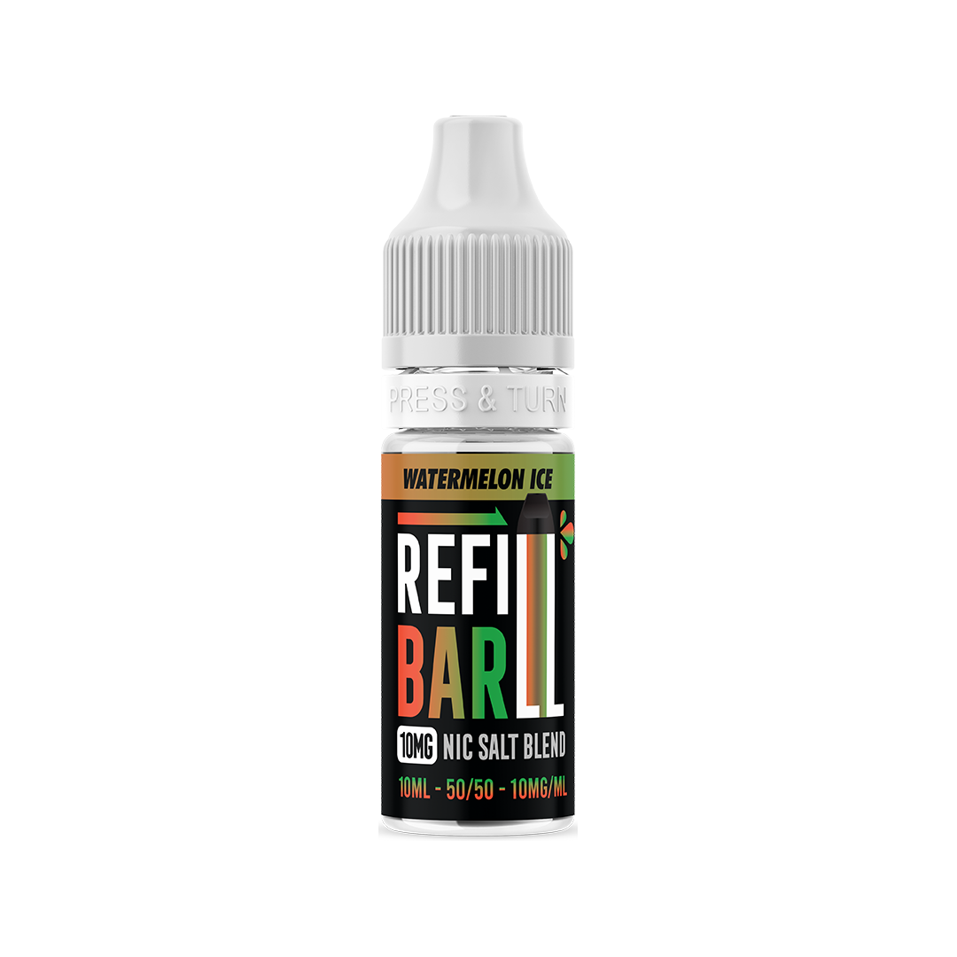 Refill Bar Salts Watermelon Ice 10ml 50vg - (Pack Of 10)