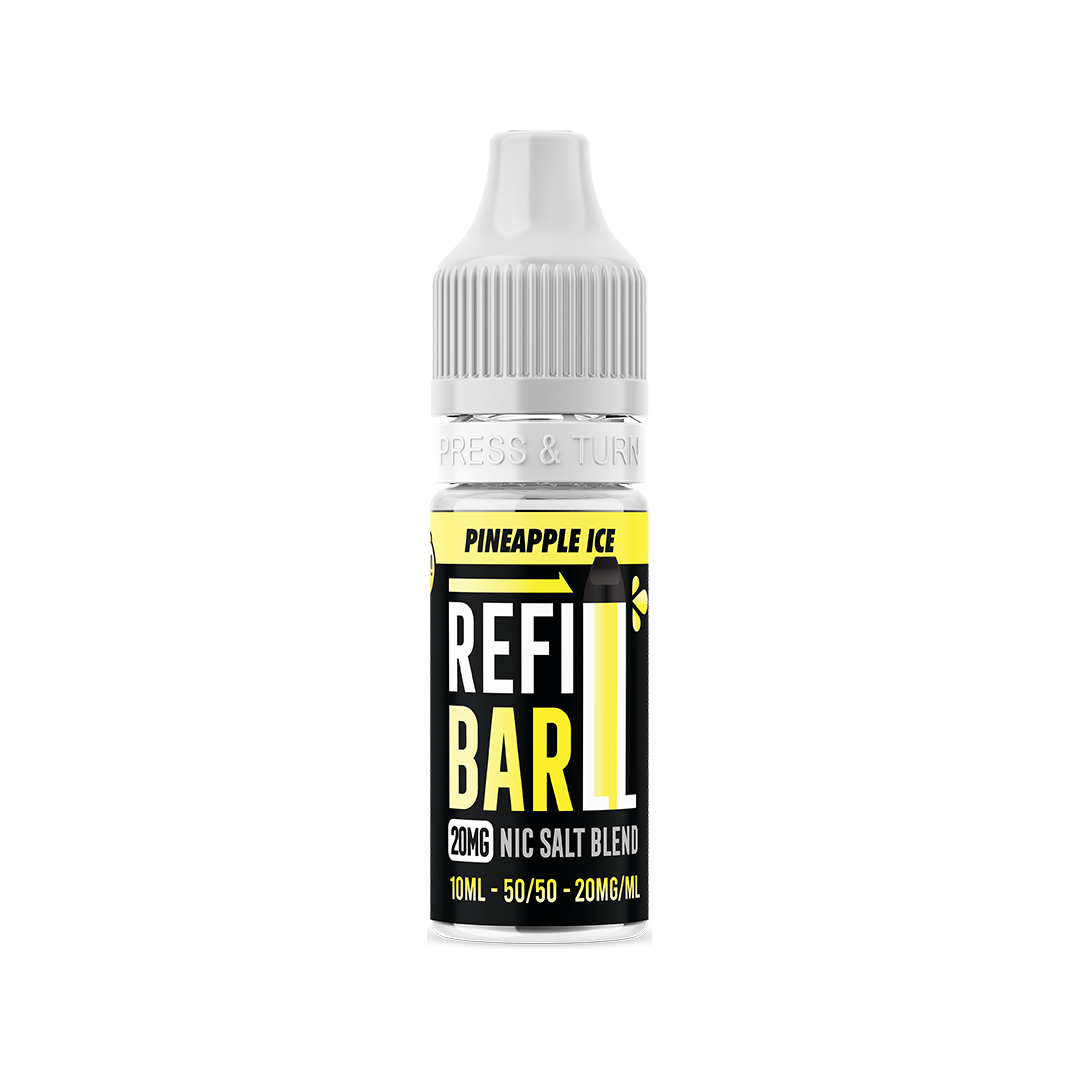 Refill Bar Salts Pineapple Ice 10ml 50vg - (Pack Of 10)