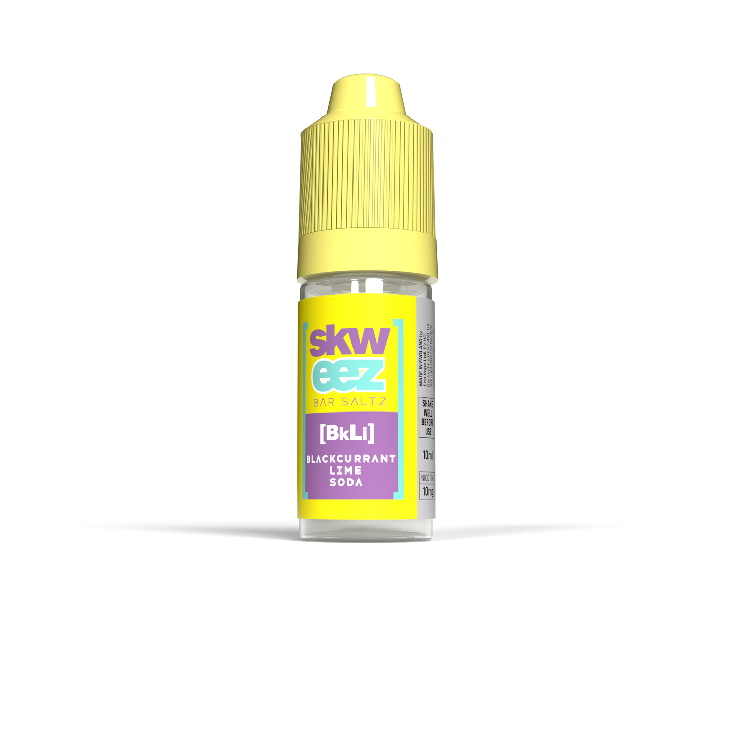 SKWEEZ Nic Salts: Blackcurrant Lime Soda - 10mg (10 Pack)