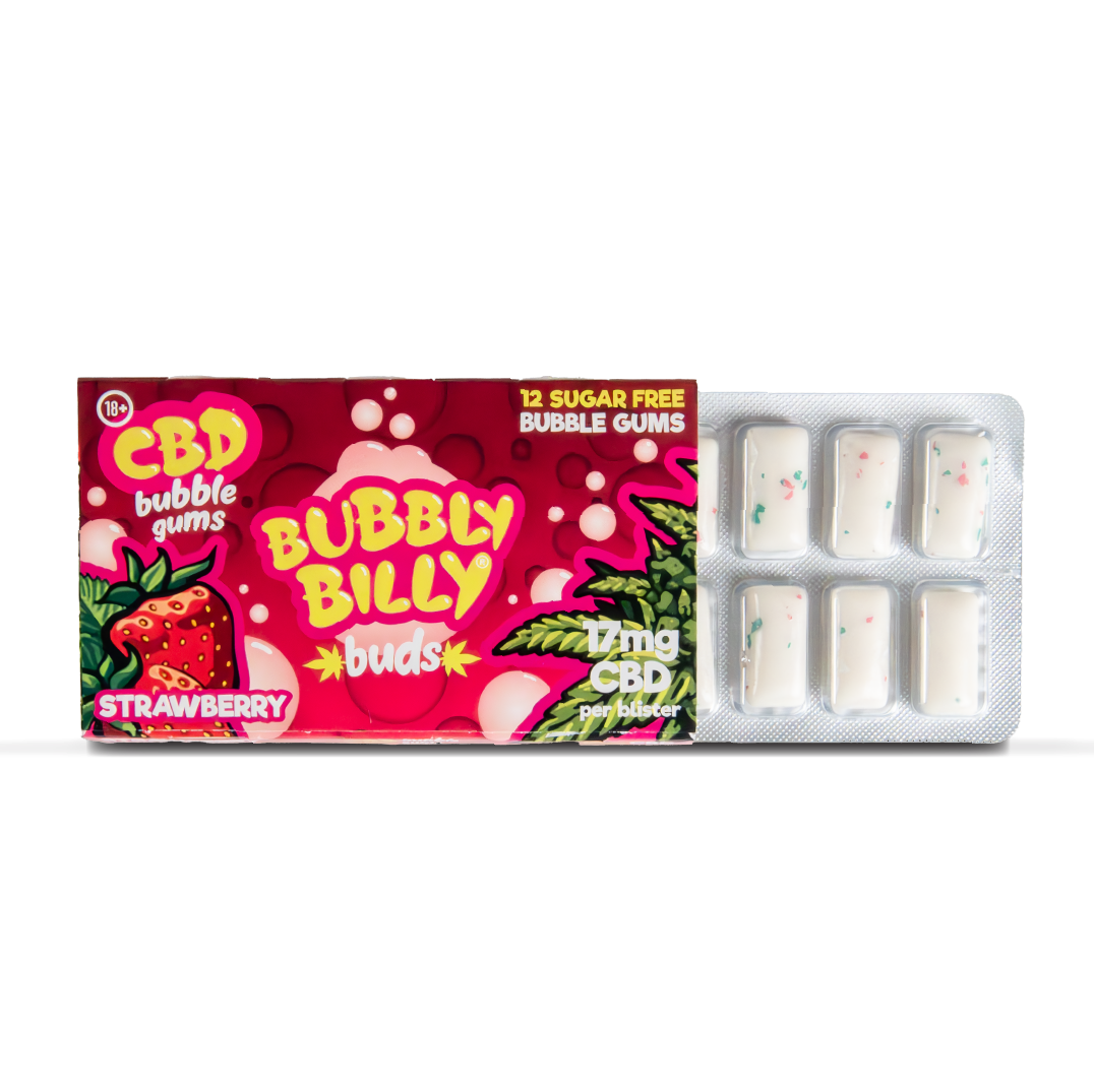 Bubbly Bully Buds Cbd Chewing Gum Strawberry Default Title