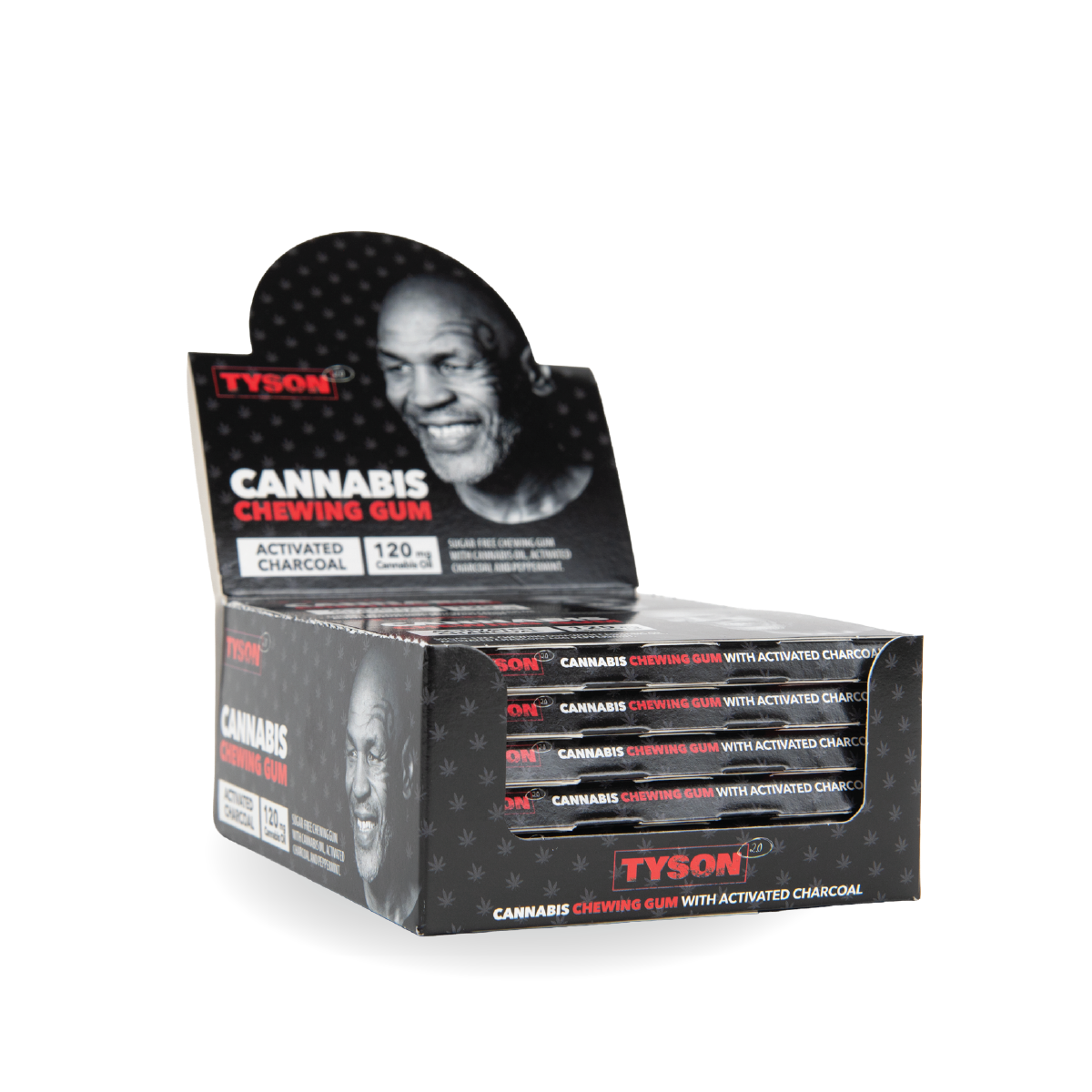 Tyson 2.0 Cannabis Peppermint Chewing Gum (12 Pack)