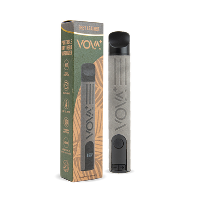 VOVA+ Plus Volks Dry Herb Vaporizers: Grey Leather (10 Pack)