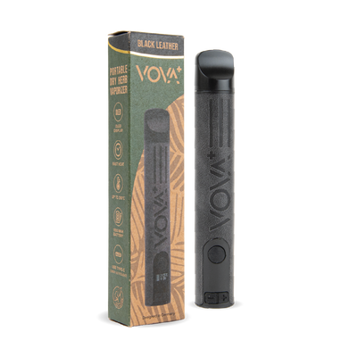 VOVA+ Plus Volks Dry Herb Vaporizers: Black Leather (10 Pack)