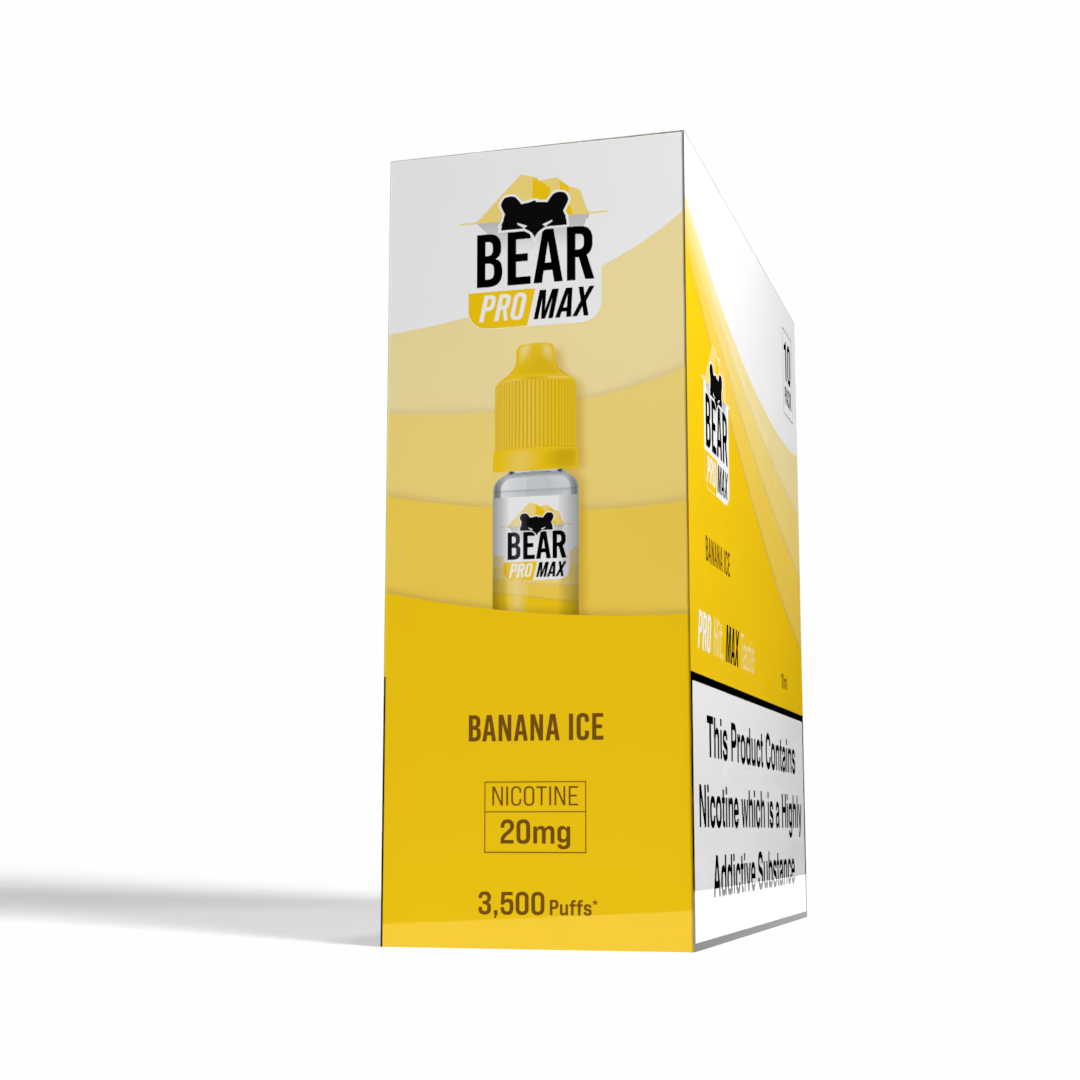 BEAR Pro MAX Salts: Banana Ice - 10mg (10 Pack)