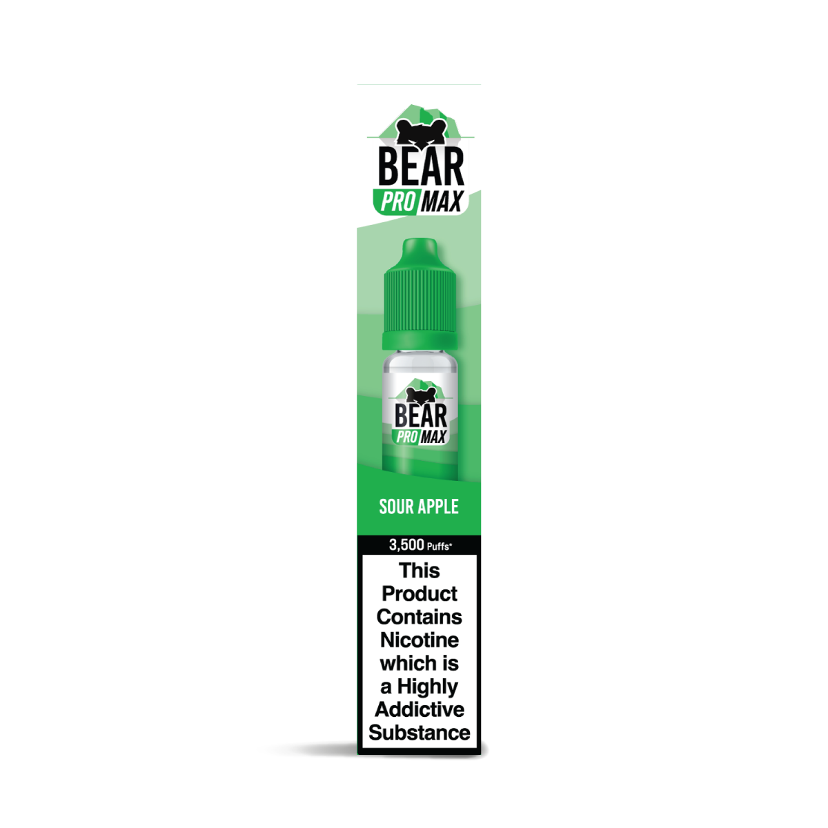 BEAR Pro MAX Salts: Sour Apple - 20mg (10 Pack)