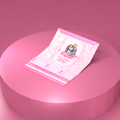 Monkey King Rolling Papers + Tips: Billionaire Pink - King Size (24 Pack)