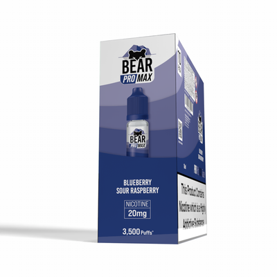 BEAR Pro MAX Salts: Blueberry Sour Raspberry - 10mg (10 Pack)