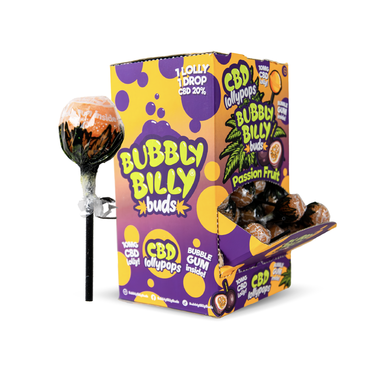 Bubbly Billy Buds Cbd Lollipops Passionfruit Default Title