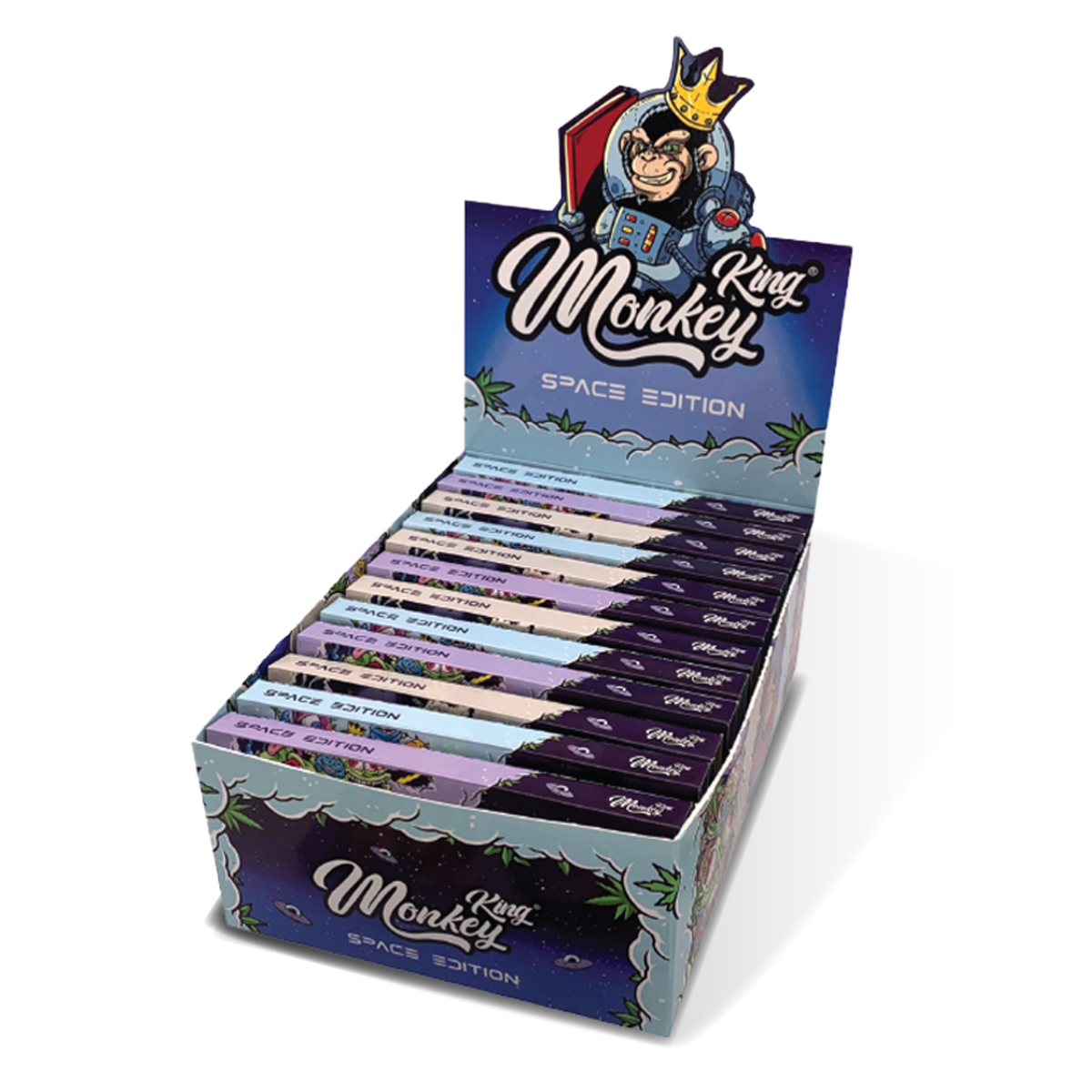 Monkey King Rolling Papers + Tips: Space Edition (24 Pack)
