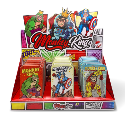 Monkey King Metal Tobacco Tins: Super Heroes Edition (18 Pack)