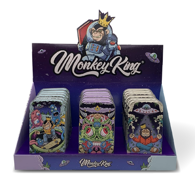 Monkey King Metal Tobacco Tins: Space Edition (18 Pack)