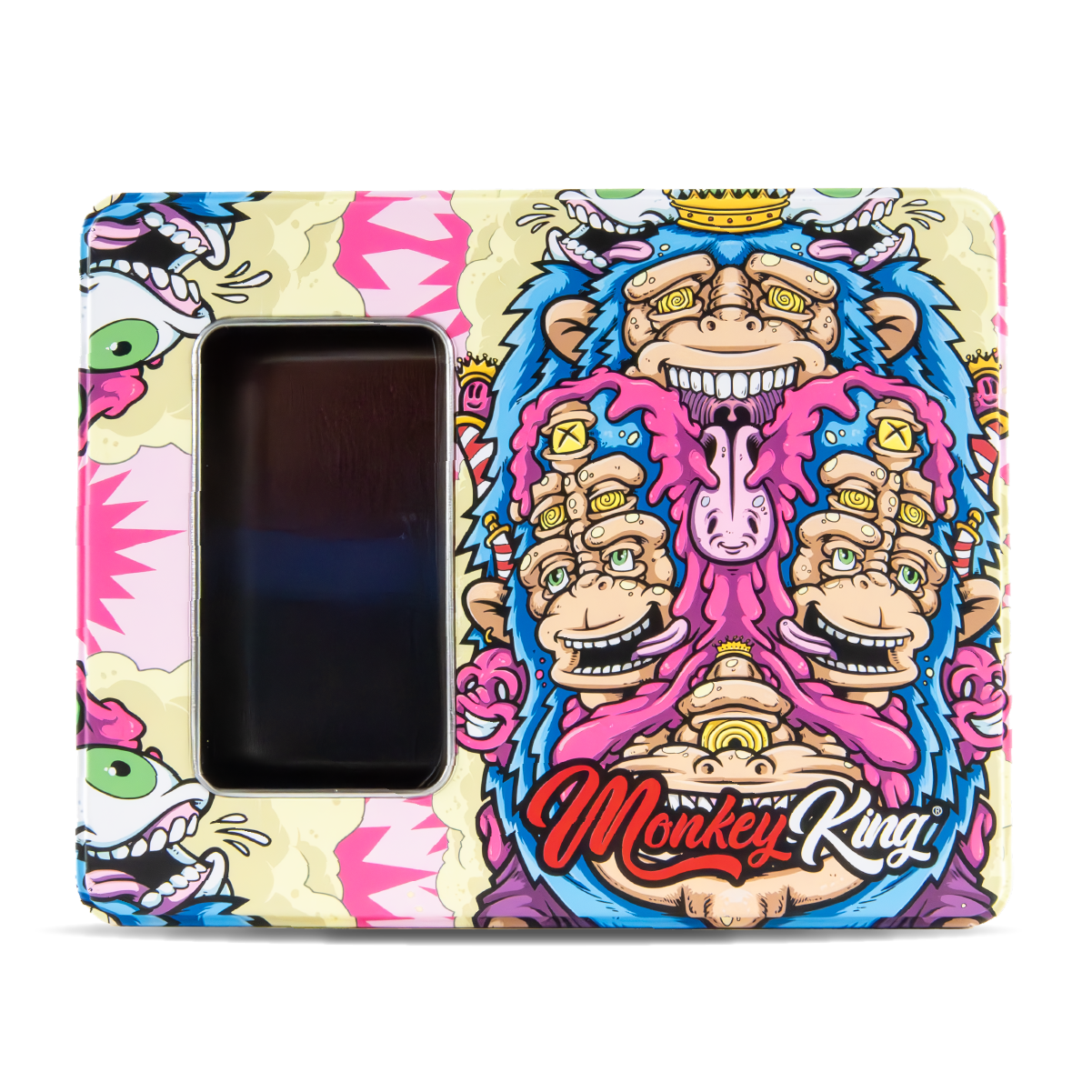 Monkey King Large Metal Boxes with Window: Pink Edition (Single Piece)