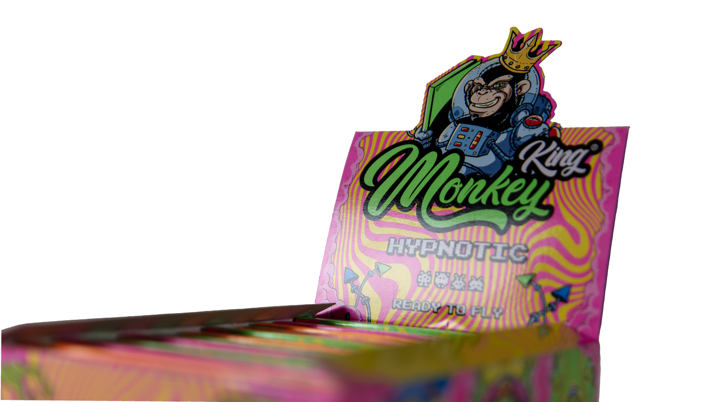 Monkey King Rolling Papers + Tips: Hypnotic Edition (24 Pack)