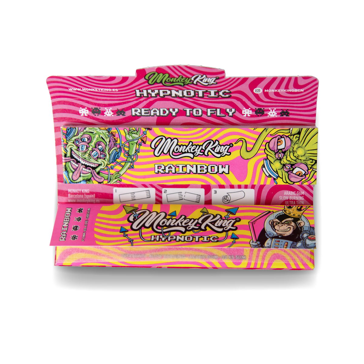 Monkey King Rolling Papers + Tips: Hypnotic Edition (24 Pack)