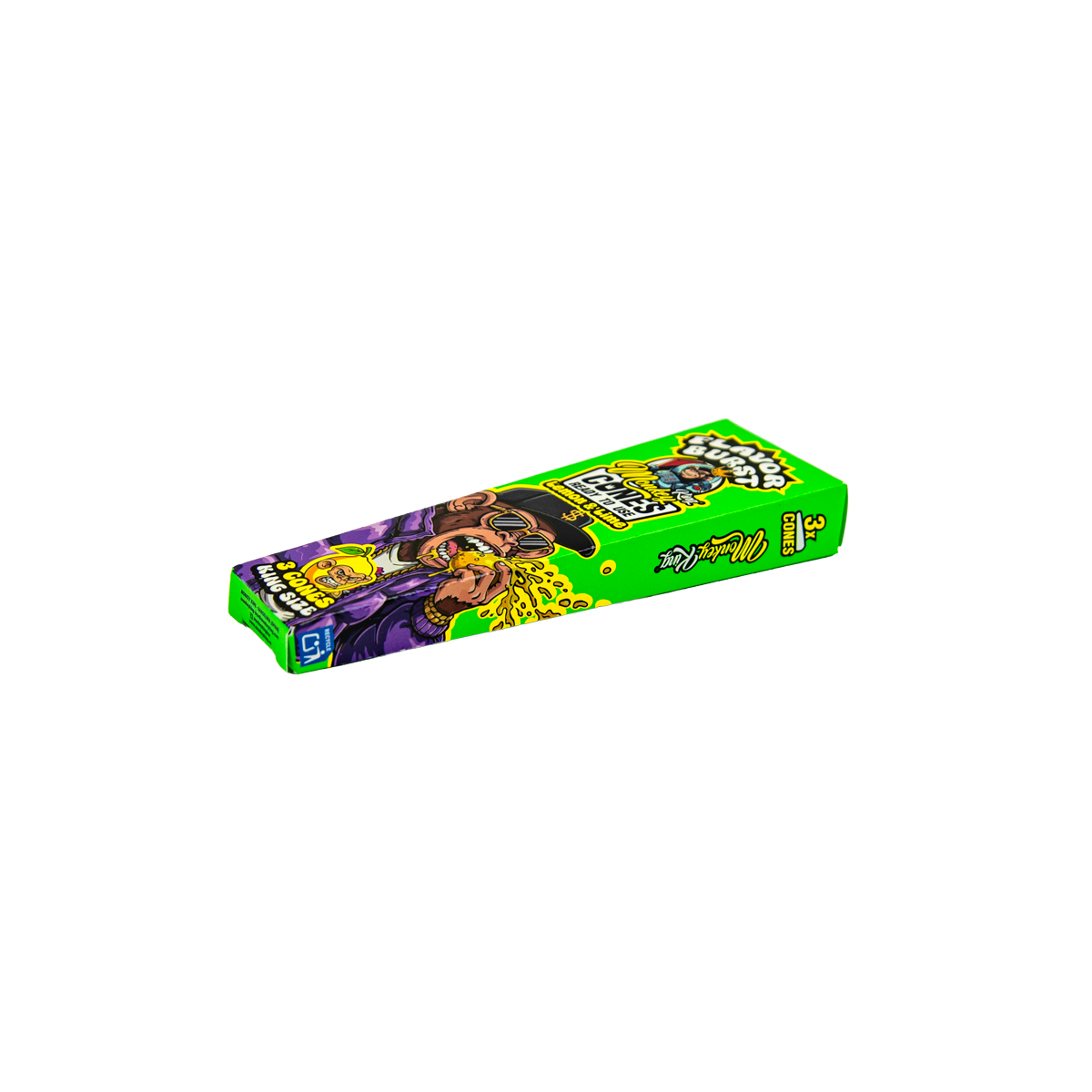 Monkey King: King Size Flavour Burst Cones (24 Pack) - Lemon Lime