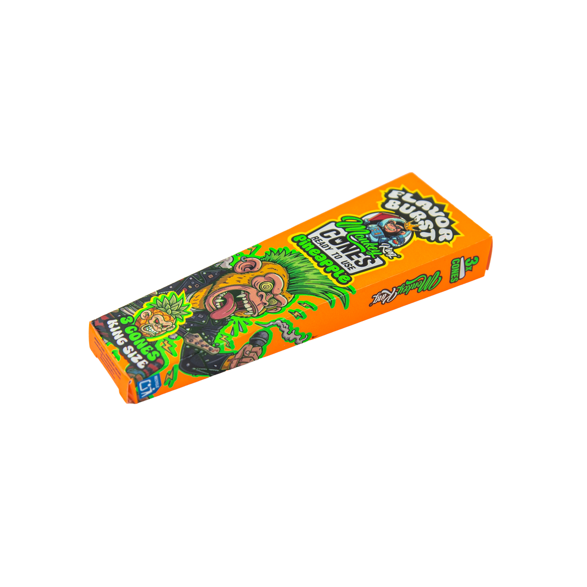 Monkey King: King Size Flavour Burst Cones (24 Pack) - Pineapple