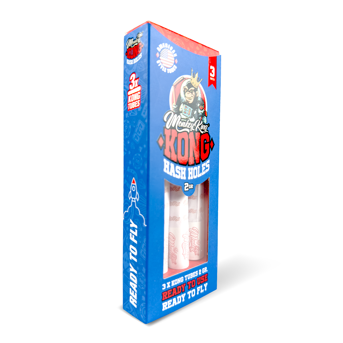 Monkey King Kong Tubes: Hash Holes - 3 Tubes (10 Pack)