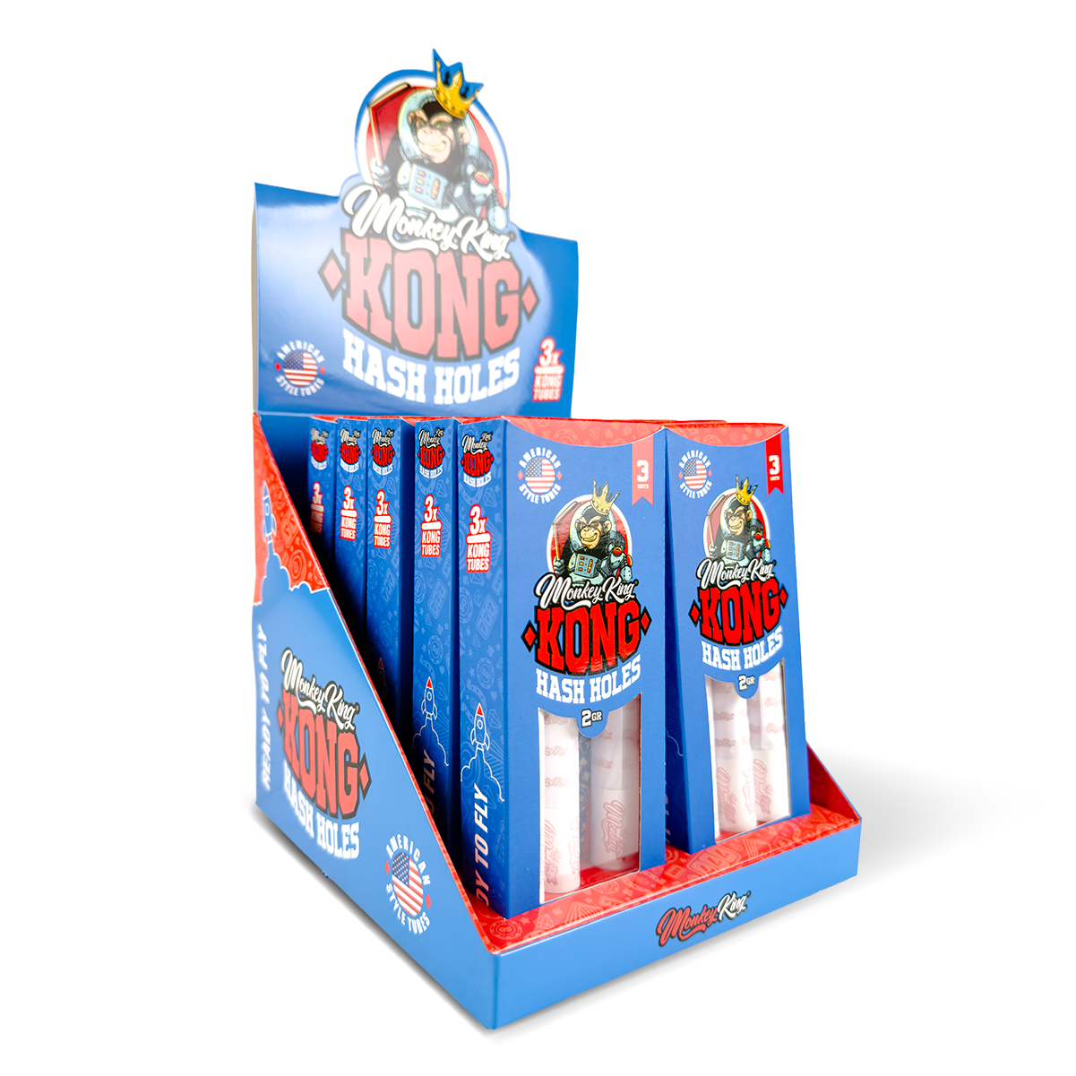 Monkey King Kong Tubes: Hash Holes - 3 Tubes (10 Pack)