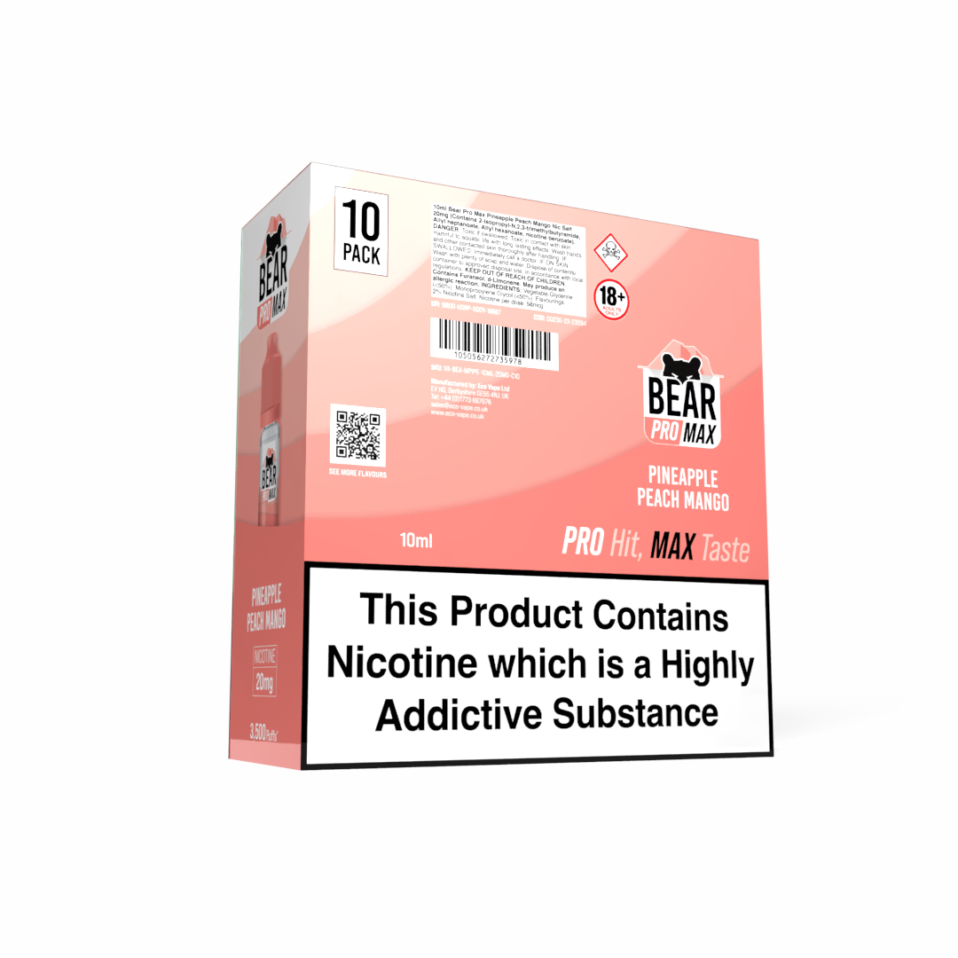 BEAR Pro MAX Salts: Pineapple Peach Mango - 20mg (10 Pack)