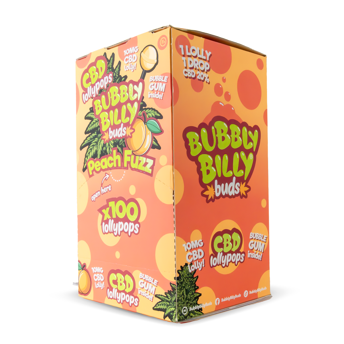 Bubbly Billy Buds Cbd Lollipops Peach Fuzz Default Title