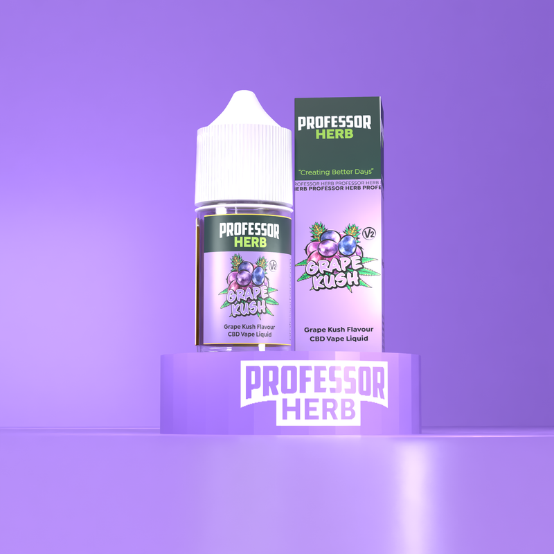 Professor Herb Grape Kush V2 1000MG CBD E-Liquid 30ML (10 x 30ML)