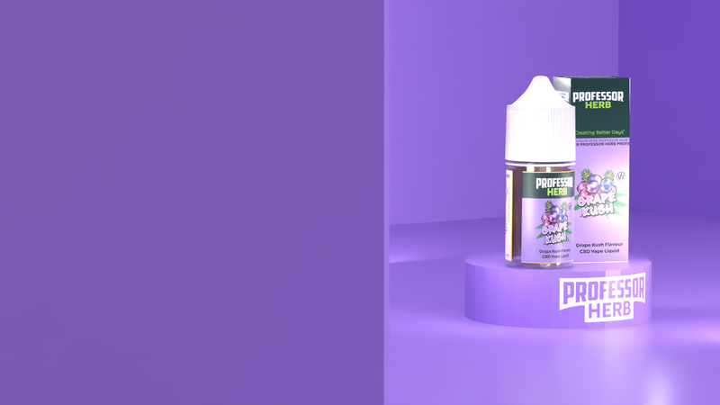 Professor Herb Grape Kush V2 1000MG CBD E-Liquid 30ML (10 x 30ML)