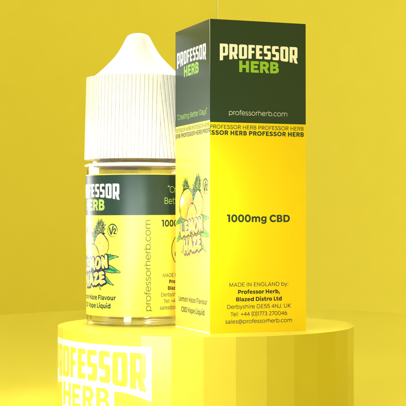 Professor Herb Lemon Haze V2 1000MG CBD E-liquid 30ML (10 x 30ML)