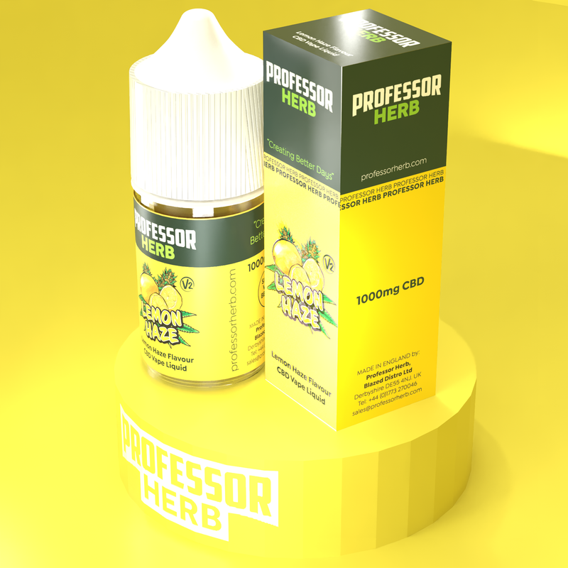 Professor Herb Lemon Haze V2 1000MG CBD E-liquid 30ML (10 x 30ML)