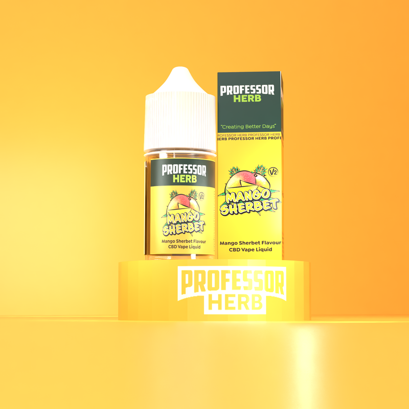 Professor Herb Mango Sherbet V2 1000MG CBD E-liquid 30ML (10 x 30ML)