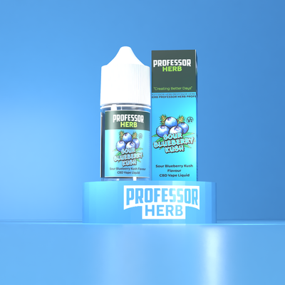 Professor Herb Sour Blueberry Kush V2 1000MG CBD E-liquid 30ML (10 x 30ML)