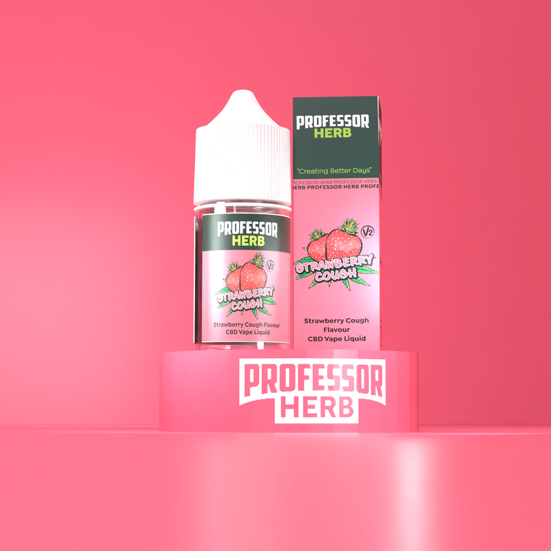Professor Herb Strawberry Cough V2 1000MG CBD E-liquid 30ML (10 x 30ML)